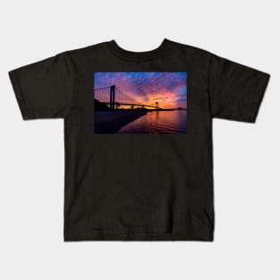 Verrazano Bridge in the Morning Kids T-Shirt